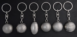 Porte clés sport 3D fond plat personnalisable