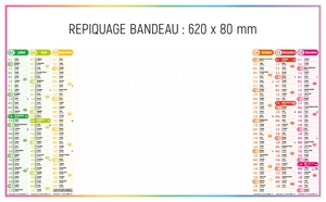 Calendrier bancaire 2025  EFFACABLE 4 SAISONS 65 x 40 cm - 6 mois par face personnalisable