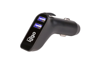 Chargeur de voiture 2 ports USB avec fonction géocalisation personnalisable