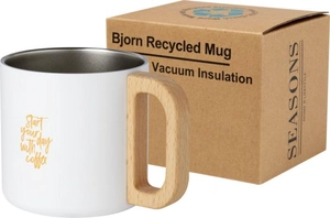 Tasse Bjorn de 360 ml en acier inoxydable recyclé certifiée RCS avec isolation sous vide et couche de cuivre personnalisable