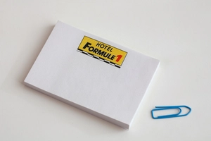 Post-it rectangle 100% made in France - Bloc de feuilles repositionnable  personnalisable