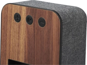 Enceinte Bluetooth en tissu et en bois personnalisable