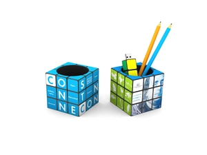 Rubik's pot à crayons - antistress personnalisable