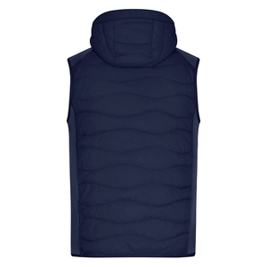 Bodywarmer matelassé Homme avec capuche - fermeture YKK personnalisable