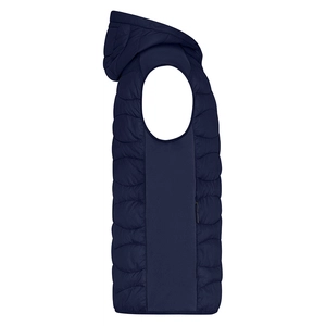 Bodywarmer matelassé Homme avec capuche - fermeture YKK personnalisable