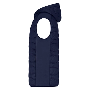 Bodywarmer matelassé Homme avec capuche - fermeture YKK personnalisable