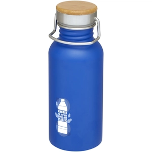 Bouteille de sport 550 ml en acier inoxydable - Couvercle bambou personnalisable