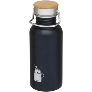 Bouteille de sport 550 ml en acier inoxydable - Couvercle bambou personnalisable