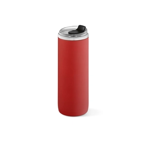 Bouteille double paroi 760 ml en acier inox recyclé - avec gobelet de voyage personnalisable