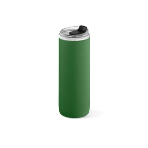 Bouteille double paroi 760 ml en acier inox recyclé - avec gobelet de voyage personnalisable