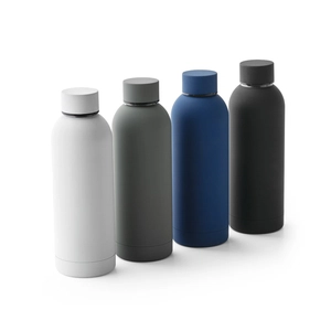 Bouteille en acier inoxydable 550 ml - finition rubber personnalisable