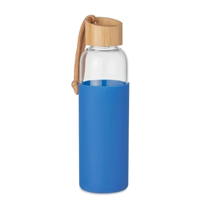 Bouteille en verre avec manchon en silicone - Gourde 500 ml personnalisable