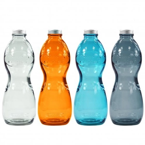 Bouteille en verre recyclé AQUA GLOUGLOU 1 litre personnalisable