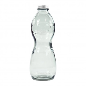 Bouteille en verre recyclé AQUA GLOUGLOU 1 litre personnalisable