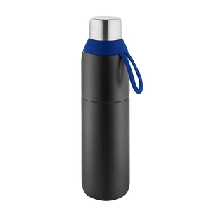 Bouteille isotherme 500ml 2 en 1 - fonction mug isotherme personnalisable