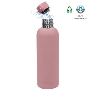 Bouteille isotherme 500ml en inox recyclé  personnalisable