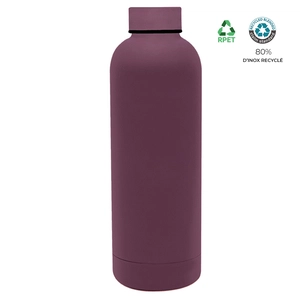 Bouteille isotherme 500ml en inox recyclé  personnalisable