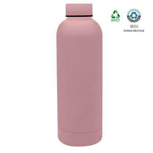 Bouteille isotherme 500ml en inox recyclé  personnalisable