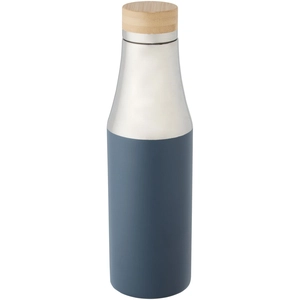 Bouteille isotherme 540 ml avec isolation en cuivre - bouchon bambou personnalisable