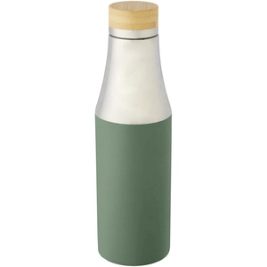 Bouteille isotherme 540 ml avec isolation en cuivre - bouchon bambou personnalisable