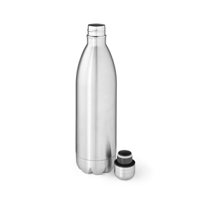 Bouteille isotherme en acier inox recyclé 1100 ml - finition brillante personnalisable