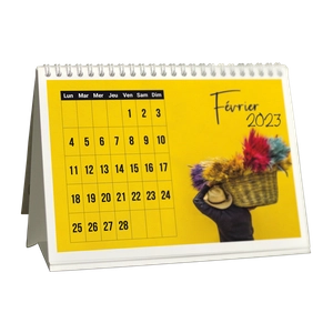 Calendrier chevalet sur-mesure Made in France personnalisable