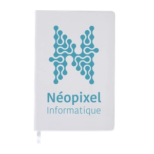 Carnet A5 80 feuilles lignées - couverture soft touch personnalisable