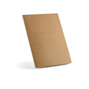 Carnet de notes A4 avec couverture carton recyclé - 160 pages ligné ivoire FSC 70g/m2 personnalisable