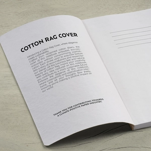 Carnet de notes A5 avec couverture en coton - 196 pages en papier recyclé avec pointillé 80g/m2 personnalisable
