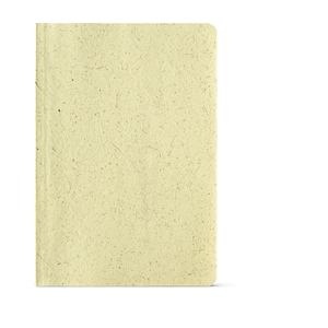 Carnet de notes A5 avec couverture en feuille de maïs et coton - 196 pages à points personnalisable