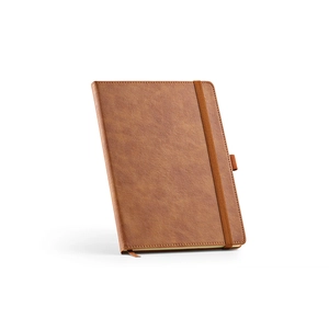 Carnet de notes A5 en PU recyclé avec porte stylo -  196 pages non lignées FSC 70g/m2 personnalisable