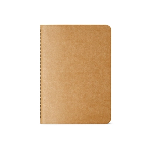 Carnet de notes A6 couverture en carton recyclé - 160 pages ivoires lignées FSC 70g/m2 personnalisable