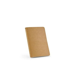 Carnet de notes A6 couverture en carton recyclé - 160 pages ivoires lignées FSC 70g/m2 personnalisable