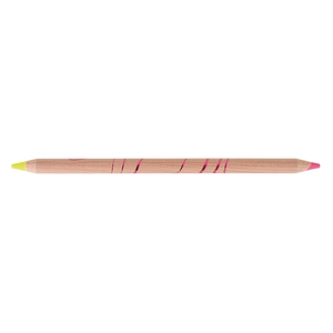 Crayon BI-COUL fluo/fluo prestige naturel, vernis incolore personnalisable