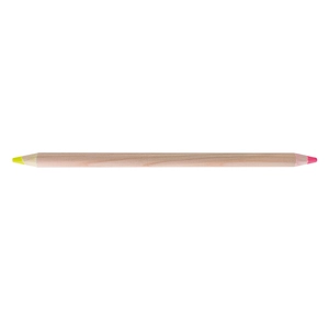 Crayon BI-COUL fluo/fluo prestige naturel, vernis incolore personnalisable