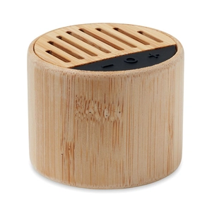 Enceinte bluetooth 5.3 en bambou avec témoin LED personnalisable