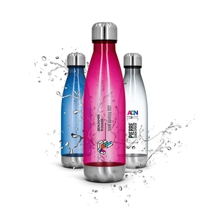 Gourde en tritan transparente - Bouteille 650 ml ultra légère personnalisable