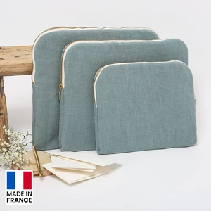 Housse ordinateur 13 pouces - Teintée et tissée en France personnalisable