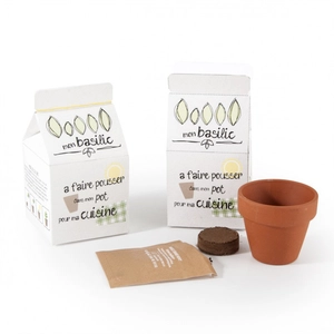 Kit de plantation mini boite de lait personnalisable