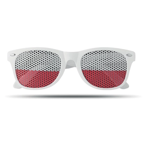 Lunettes de supporter avec drapeau du pays personnalisable