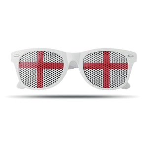 Lunettes de supporter avec drapeau du pays personnalisable