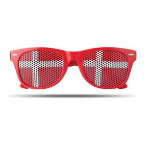 Lunettes de supporter avec drapeau du pays personnalisable