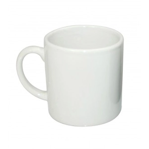 Mug 210 ml blanc brillant en céramique de haute qualité personnalisable