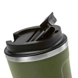 Mug de voyage en acier inox recyclé 490 ml isolation double paroi personnalisable