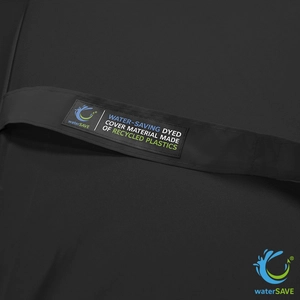 Parapluie de poche 107 cm en PET recyclé - baleinage en fibre de verre personnalisable