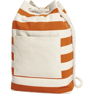 Sac à dos BEACH en coton style marinière personnalisable