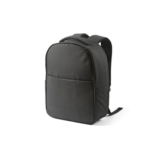 Sac à dos en RPET 16l avec poche frontale et poignée trolley - emplacement PC 15,6 pouces personnalisable