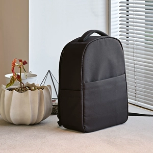 Sac à dos en RPET 16l avec poche frontale et poignée trolley - emplacement PC 15,6 pouces personnalisable