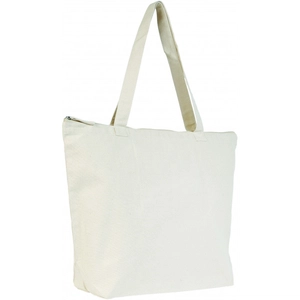 Sac en coton avec fermeture zippée - Totebag 280 gr/m2 avec poche intérieure personnalisable