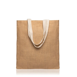 Sac en jute avec anses en coton personnalisable